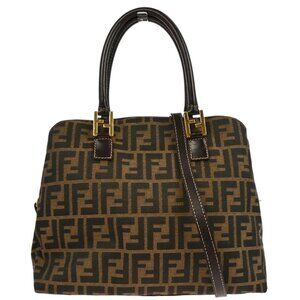 Fendi Brown Zucca 2way Handbag